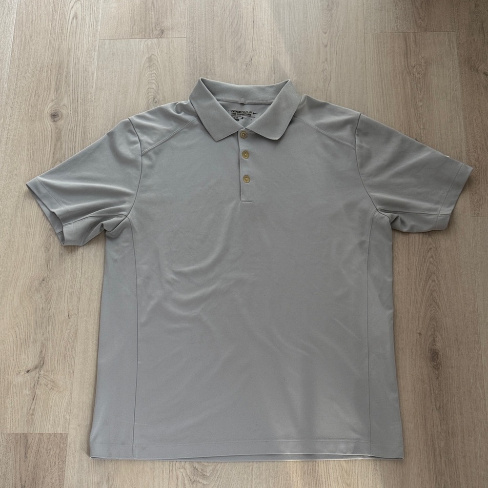 Nike Golf Tour Performance Dri-Fit Polo Shirt – Men’s Large – Light Gray